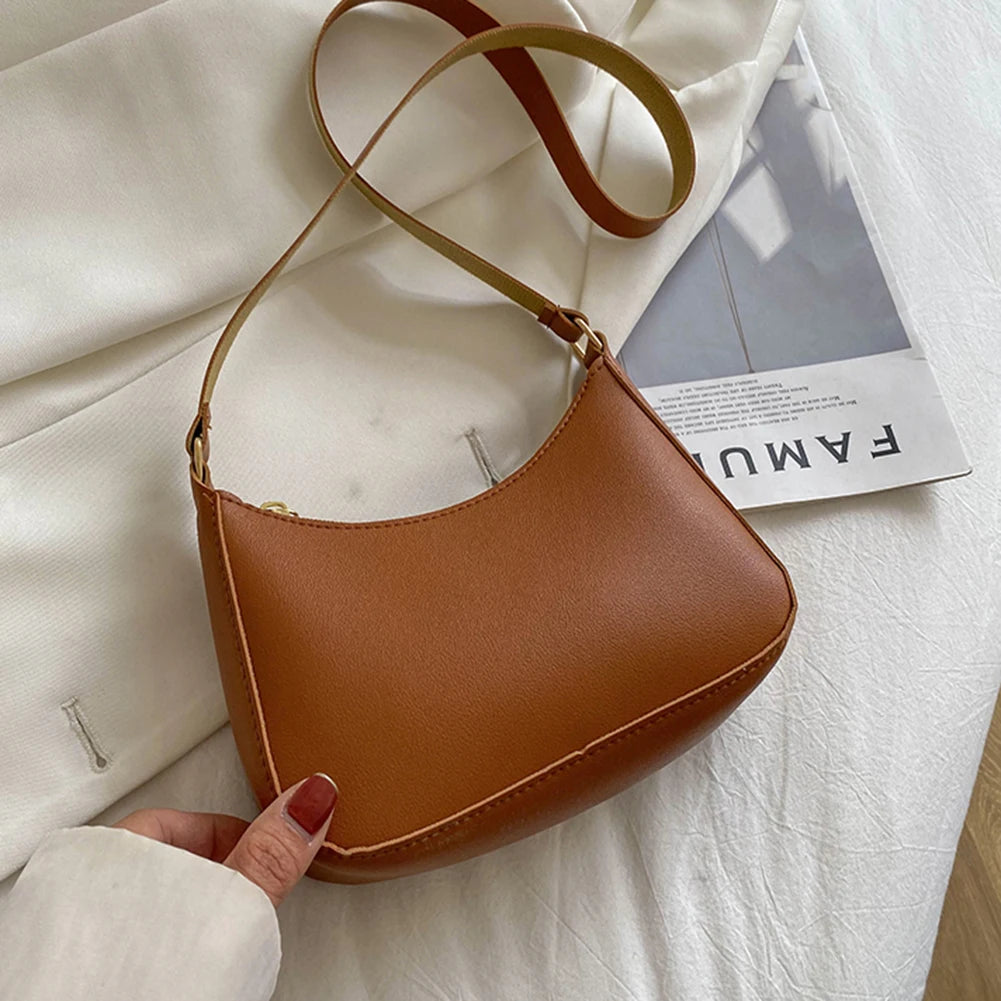 MILA | Borsa a Spalla Minimalista in Ecopelle