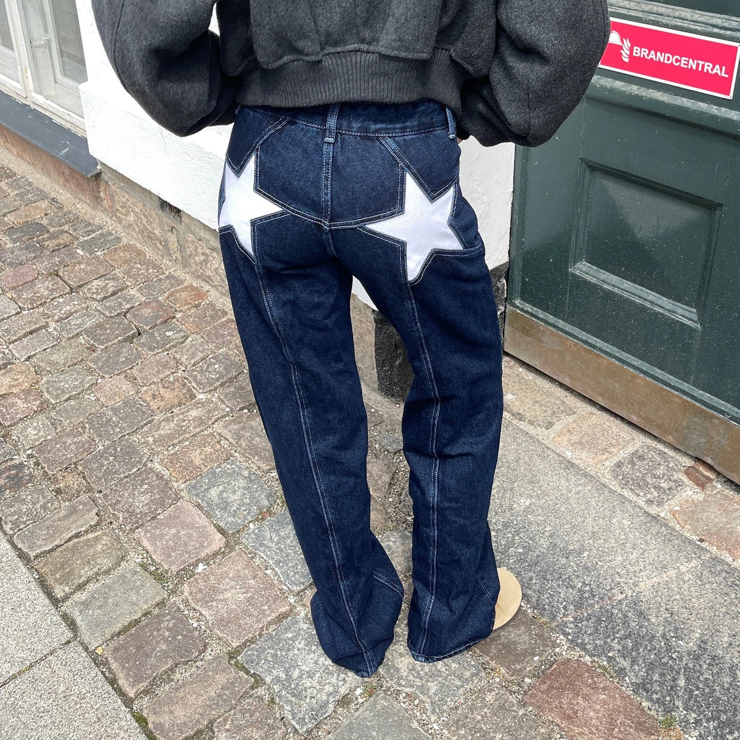 STELLA | Jeans Donna a Gamba Larga con Stelle