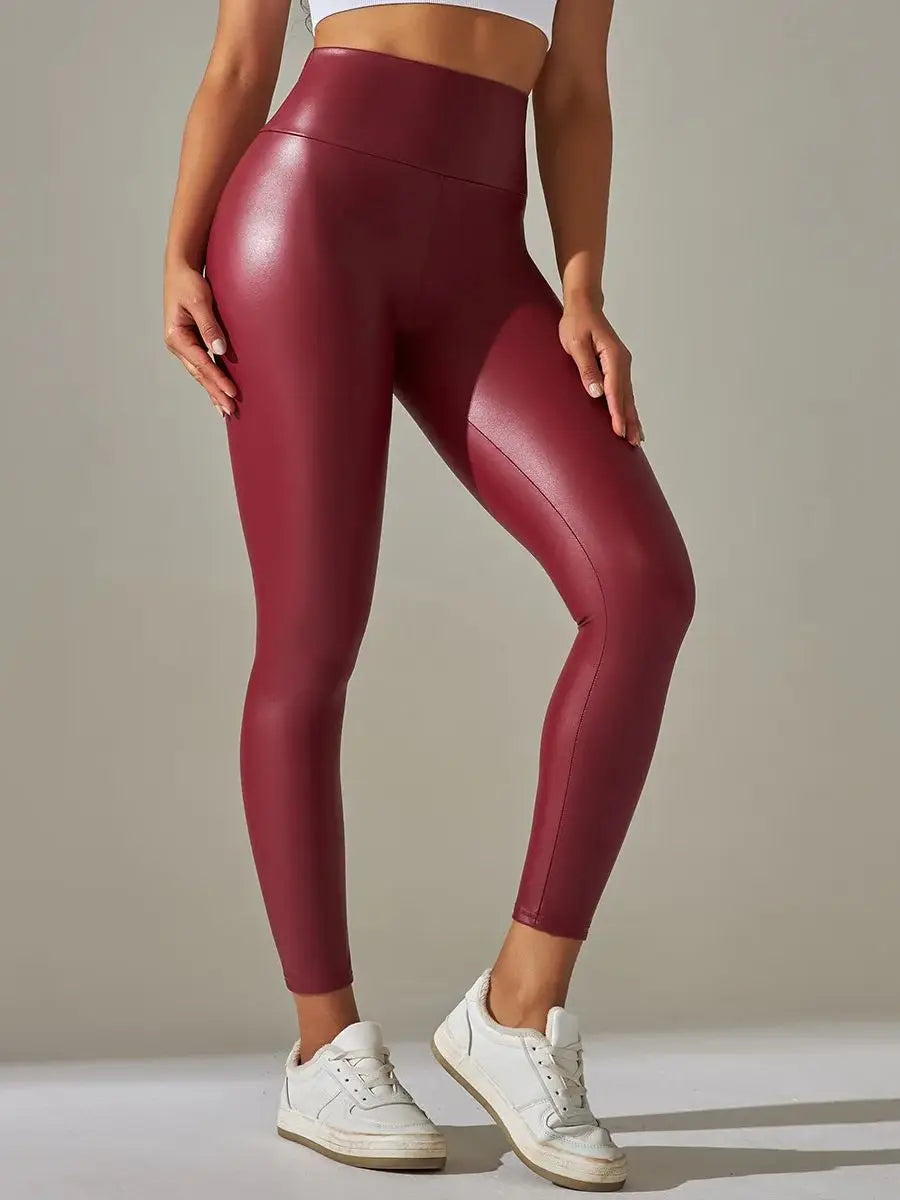 ALMA | Leggings Donna in Pelle PU