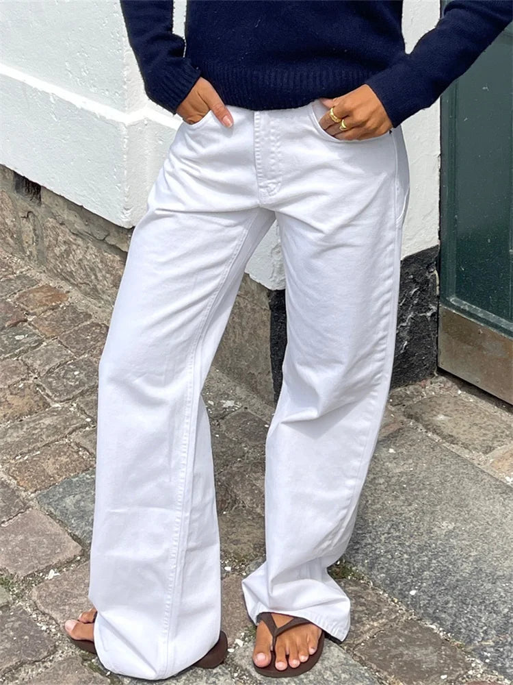 STELLA | Jeans Donna a Gamba Larga con Stelle