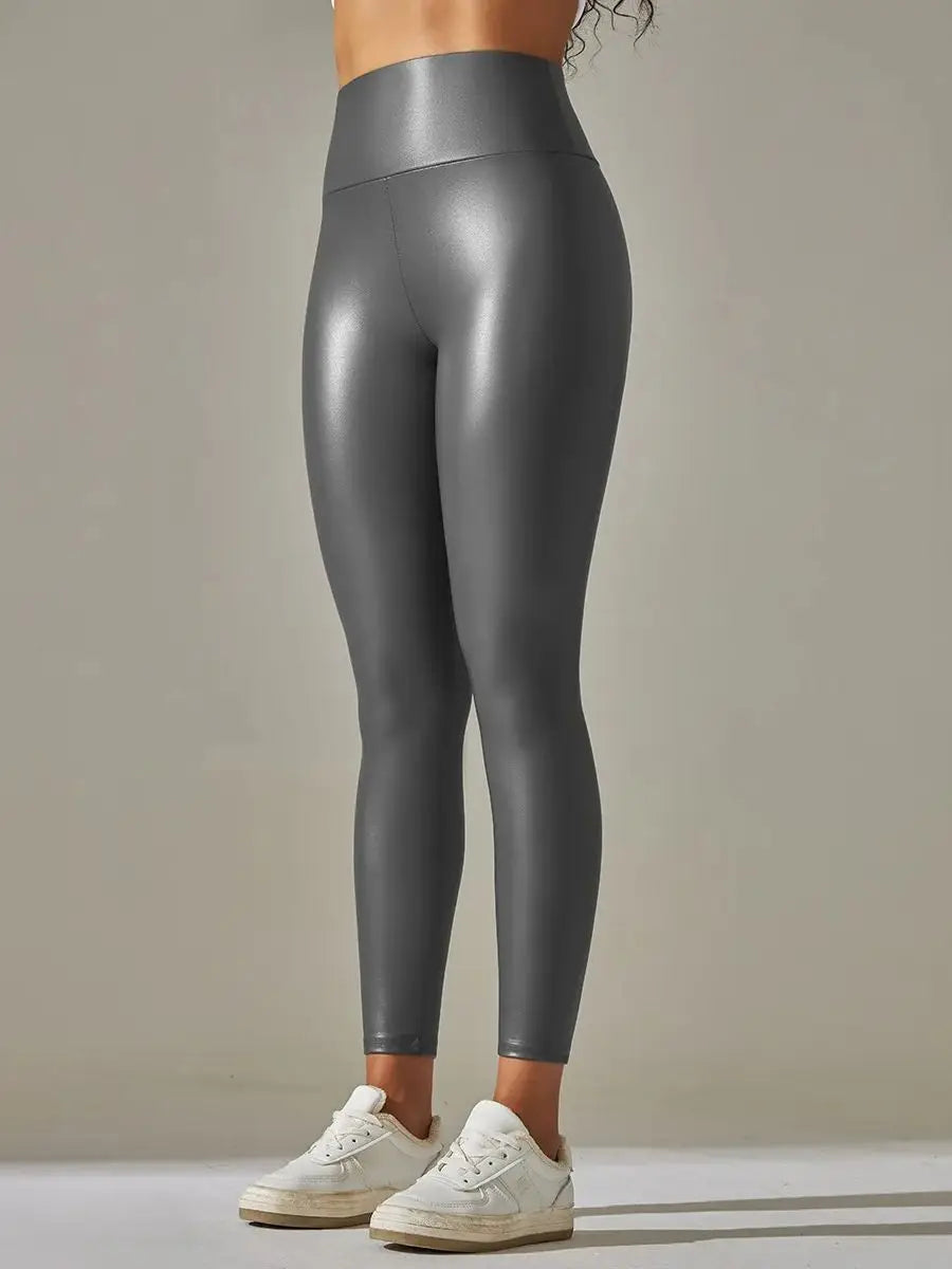 ALMA | Leggings Donna in Pelle PU