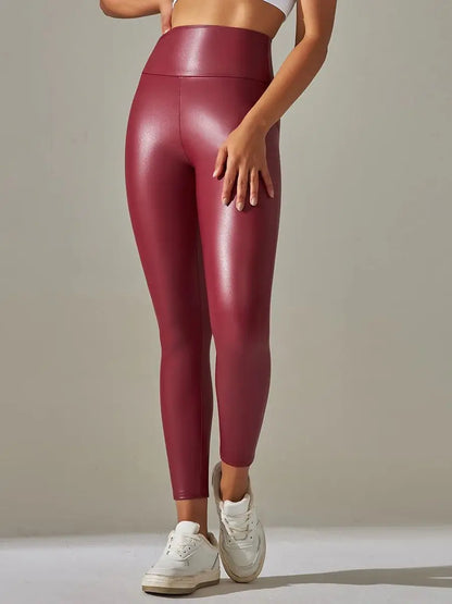 ALMA | Leggings Donna in Pelle PU