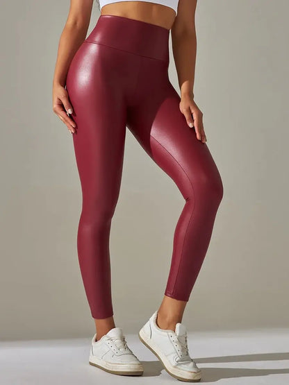 ALMA | Leggings Donna in Pelle PU
